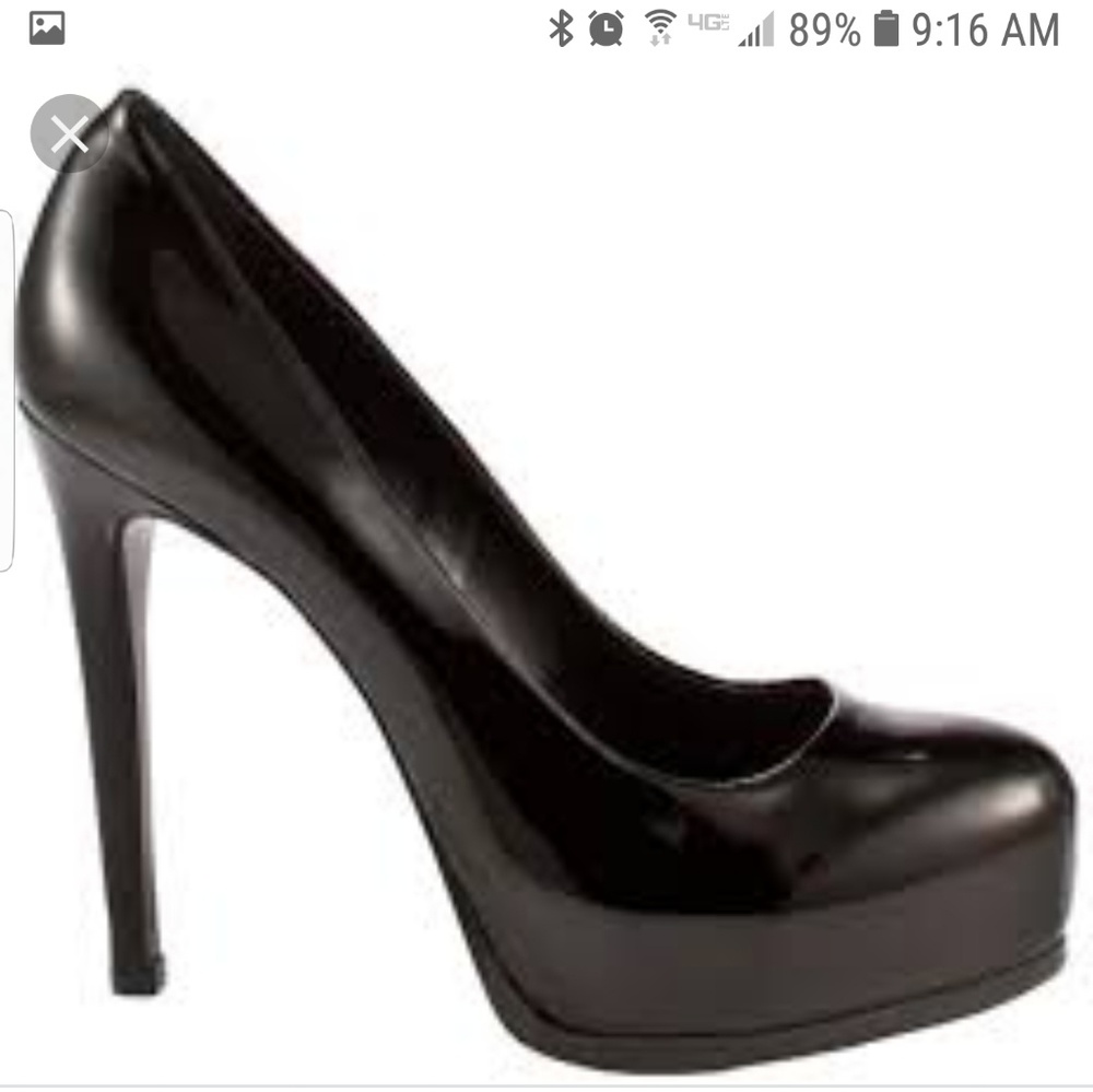 Kelsi Dagger black LEATHER pumps